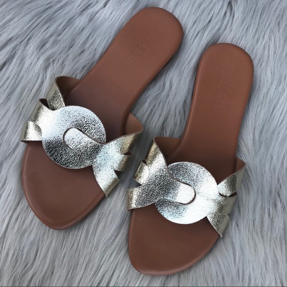 Shein Gold Sandals - Picture 1 of 4